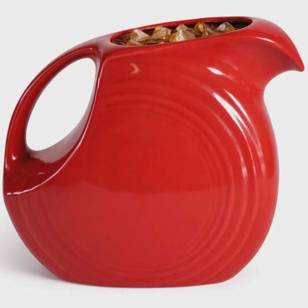 Fiestaware Fiesta Large Pitcher Disk Scarlet Red CONTAINER CERAMIC